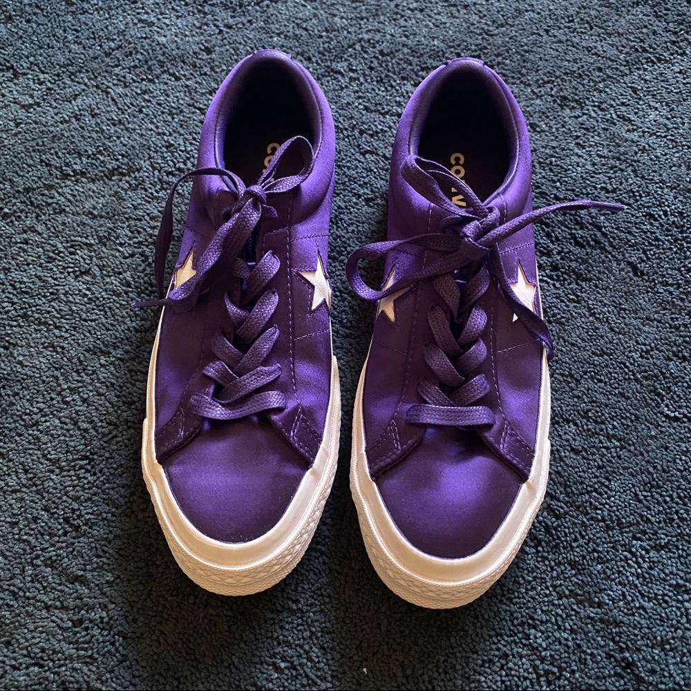 Purple Converse One Stars (women size 8)